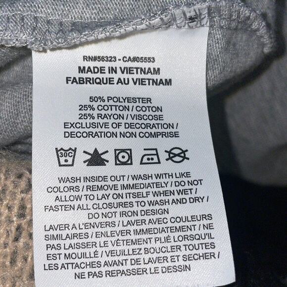 Nike Women’s Sz Small Cropped Hoodie Light Gray Zip Up / CV8618-063 - Picture 6 of 7